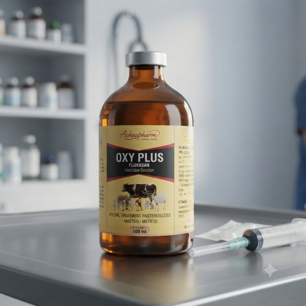 اکسی پلاس فلوکاسان (Oxy Plus)؛ درمان تخصصی پاستورلوز، ورم پستان و عفونت‌های تنفسی دام