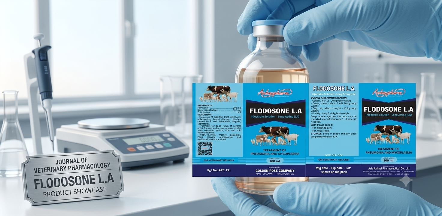 ​«FLODOSONE L.A»: دارو «آچافارم» برای مقابله با طیف وسیعی از عفونت‌های دامی