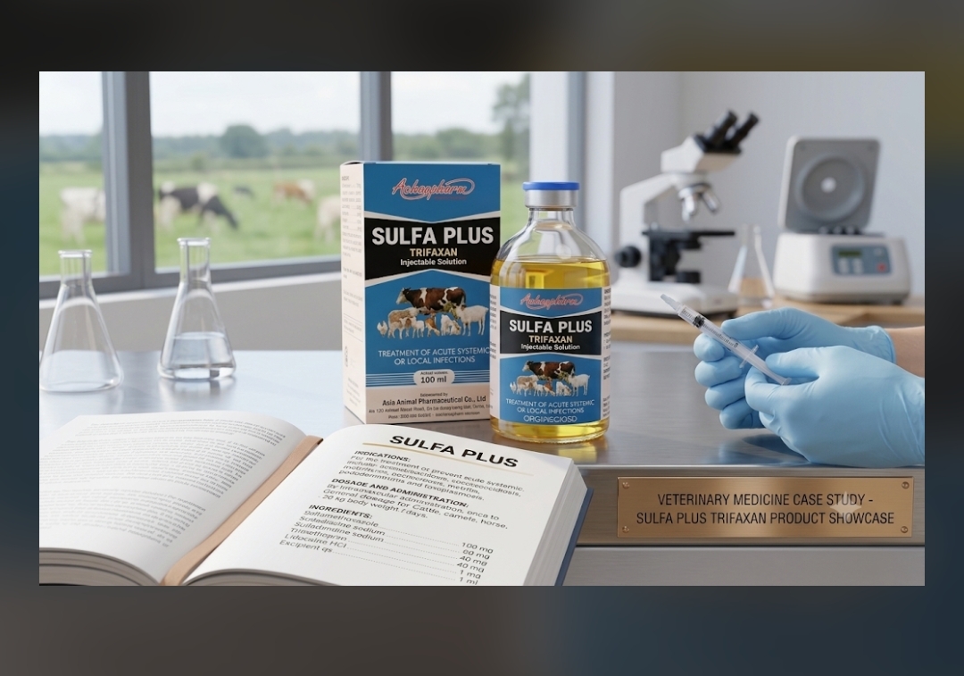 ​«SULFA PLUS TRIFAXAN»: فرمولاسیون ۴ گانه و بی‌حس‌کننده «آچافارم» دارو برای درمان حادترین عفونت‌های سیستمیک و موضعی دام