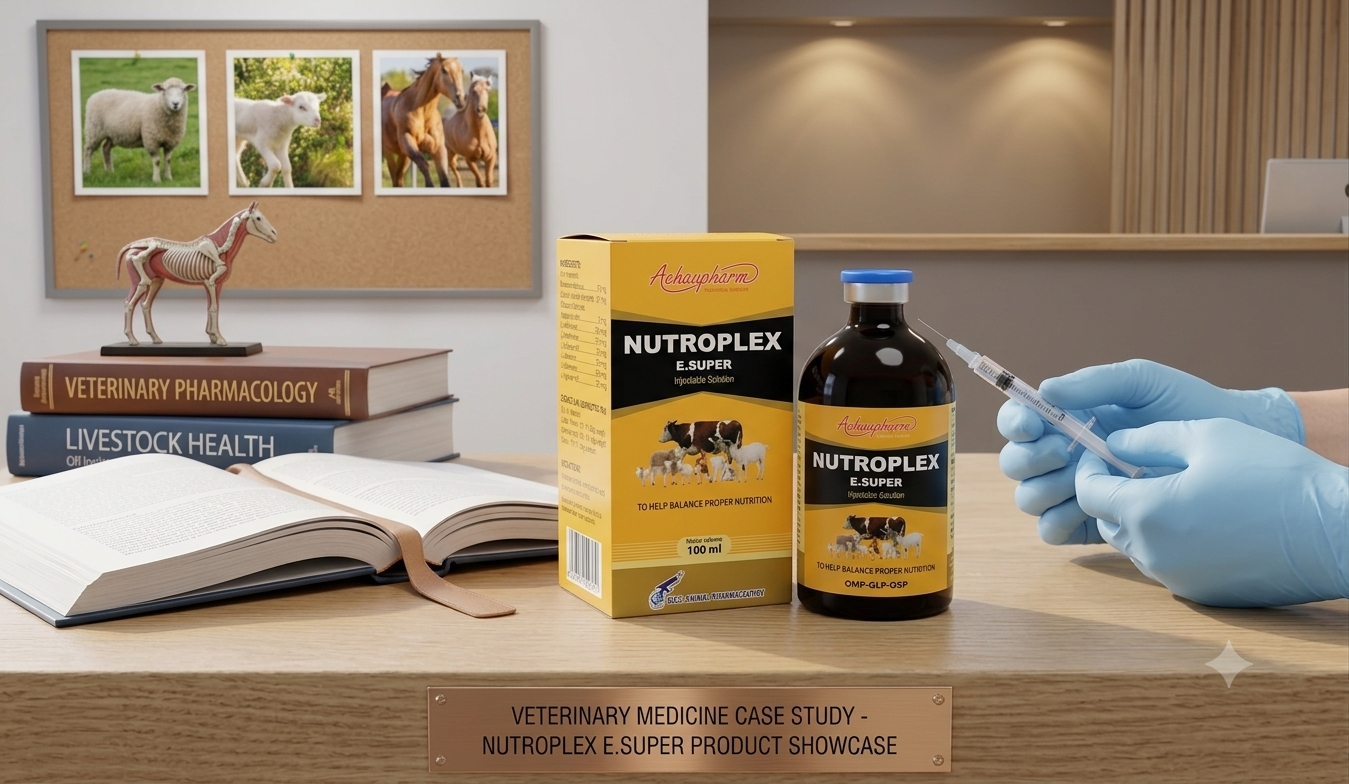 ​«NUTROPLEX E.SUPER»: محلول تزریقی مولتی‌ویتامین، اسیدآمینه و الکترولیت «آچافارم» جهت ایجاد تعادل تغذیه‌ای و بازسازی توان جسمی دام و طیور