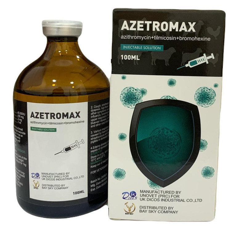 محلول تزریقی دامی AZETROMAX (آزتروماکس) - ۱۰۰ میلیلیتر