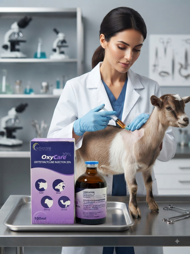 خرید اکسیتتراسایکلین ۲۰٪ (OxyCare) – آنتیبیوتیک تزریقی فوققوی مخصوص دام