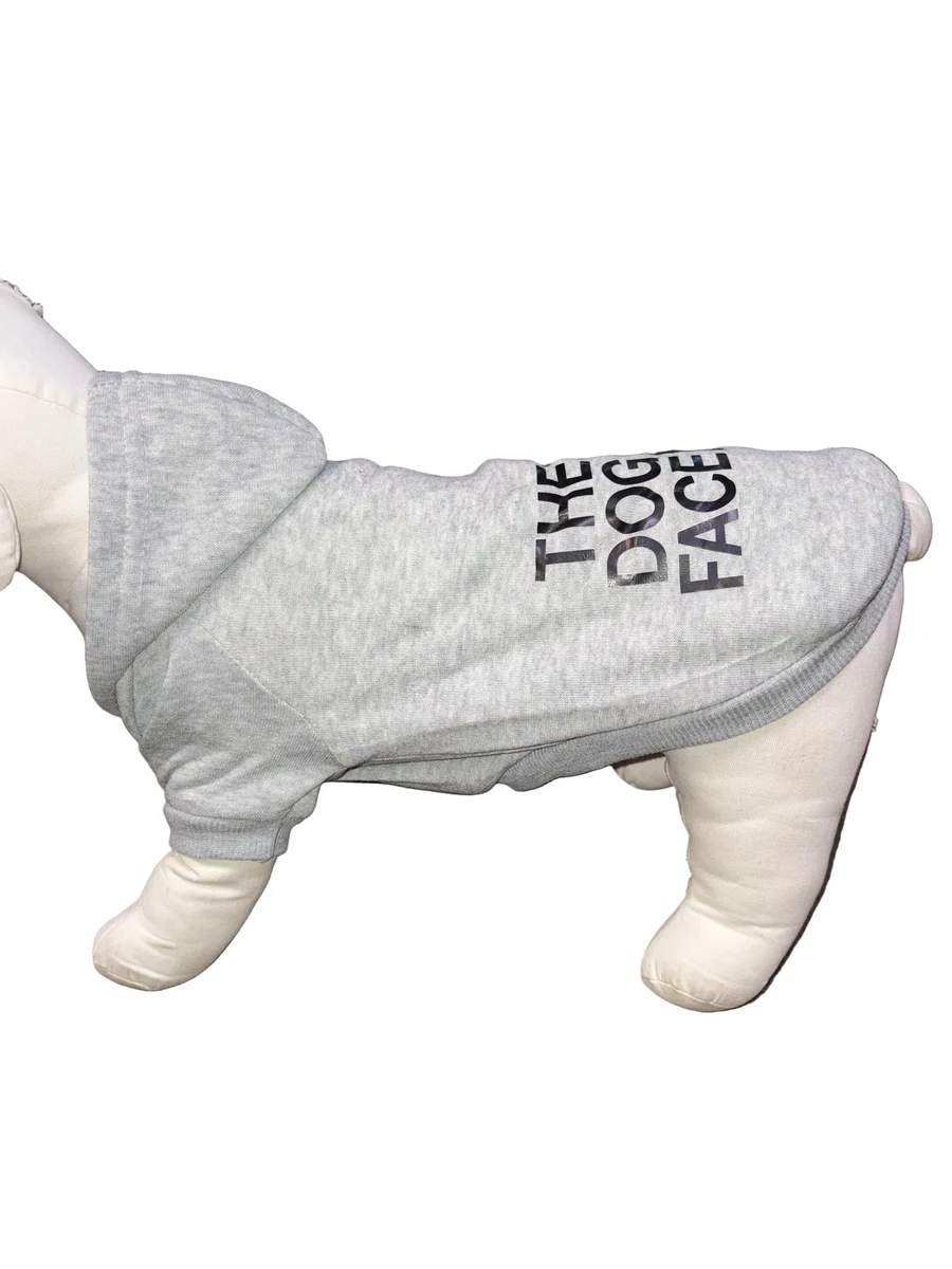 هودی سایز بزرگ 5xlسگ برند The dog face - طوسی _