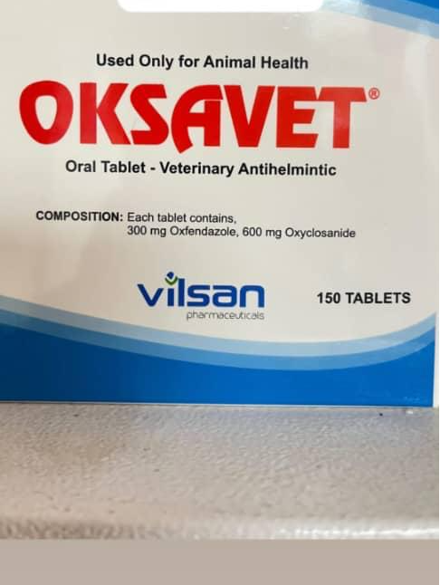 قرص ضد انگل دامپزشکی OKSAVET (اوکسوت) - Vilsan Pharmaceuticals یک ورق ۱۰ عددی